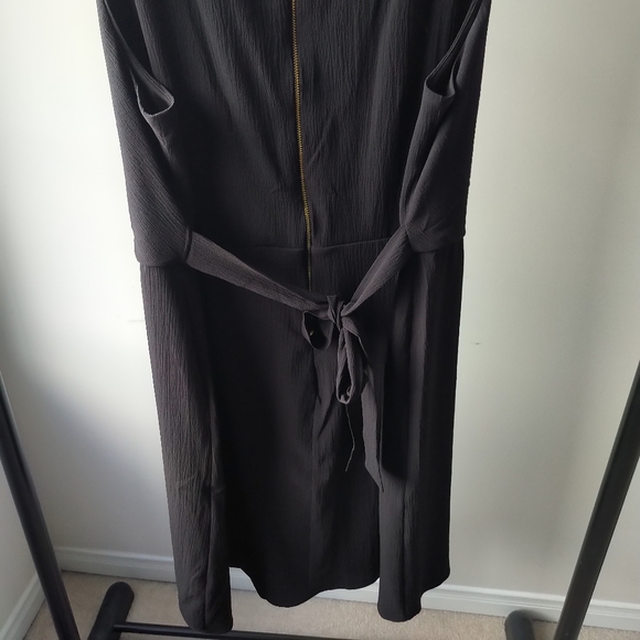 EUC Ricki's Cowl Neck Crepe Black Dress - Picture 7 of 10